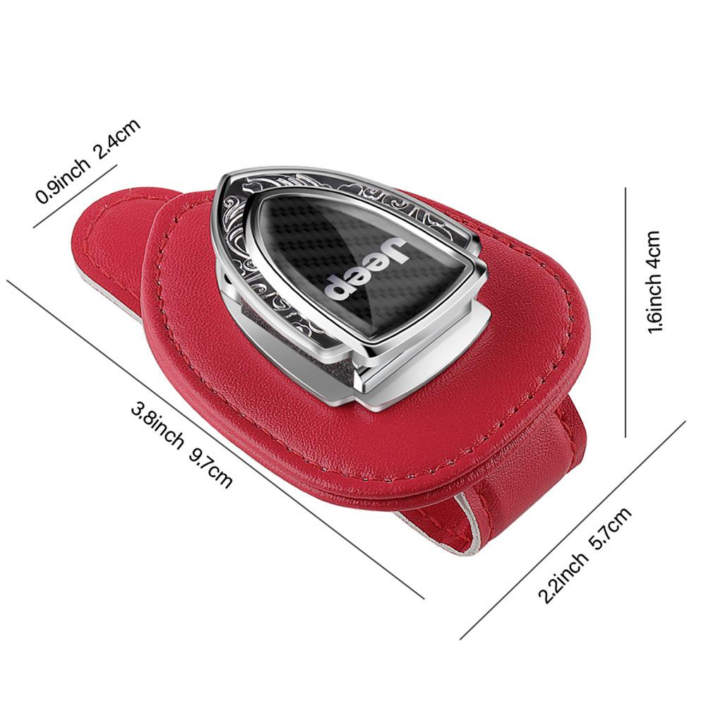 Car Styling Sunglasses Storage Clip Auto Sun Visor Eyeglass Holder Accessories For Jeep Grand Cherokee Wrangler Renegaed Compass AMQ1