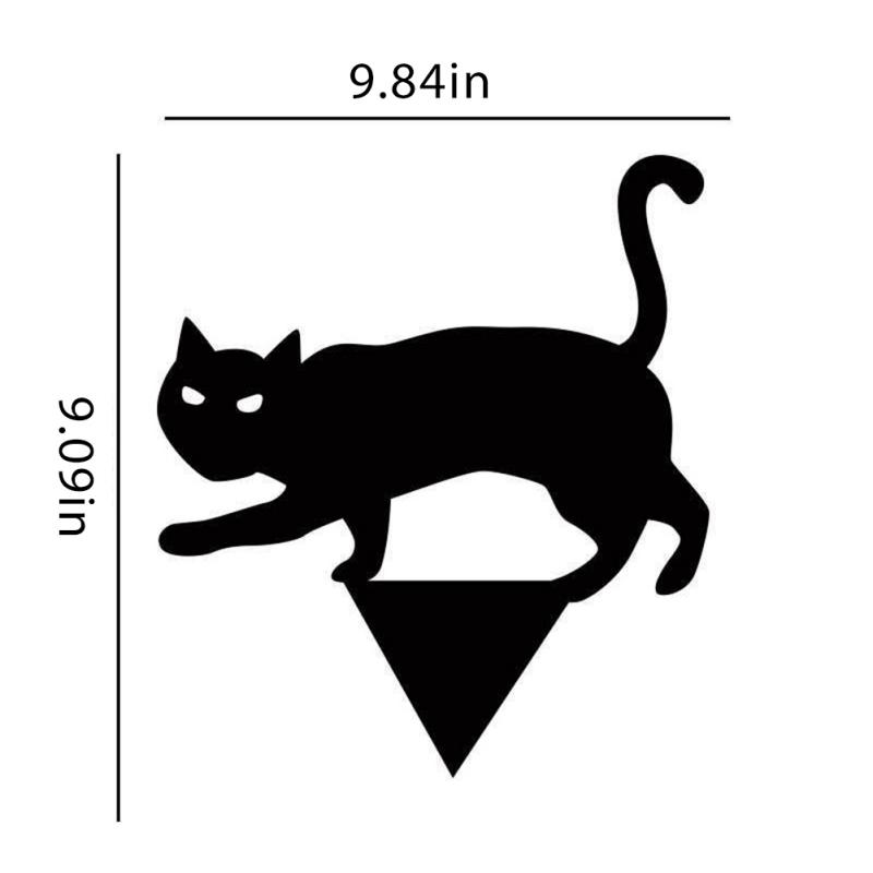 

Хэллоуин Двор Знак Черный Кот Силуэт Открытый Газон Украшения