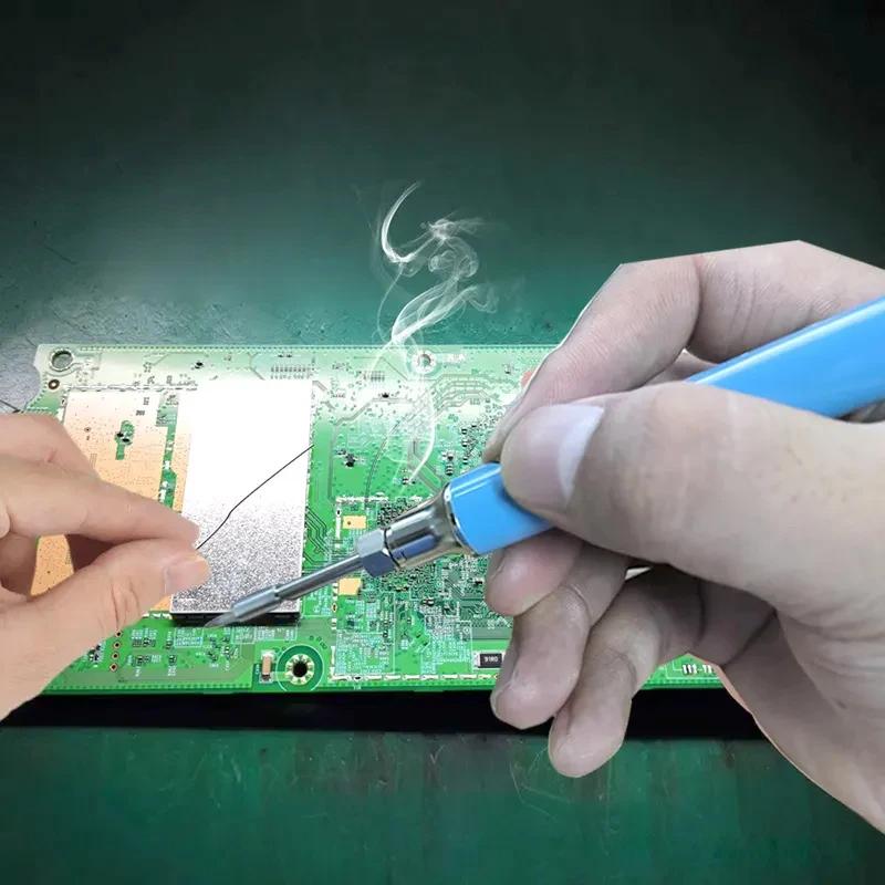 1 Stück Keks Elektrischer Lötkolben LED Digital Batterie 650mAh Intelligentes Vorheizen Batterie Stift 510 Gewinde Reparaturwerkzeug