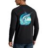 Men's UPF50+ Sun Protection Long Sleeve Shirt Stretch Outdoor Fishing Sports Top Lightweight Breathable Quick Dry Fabric