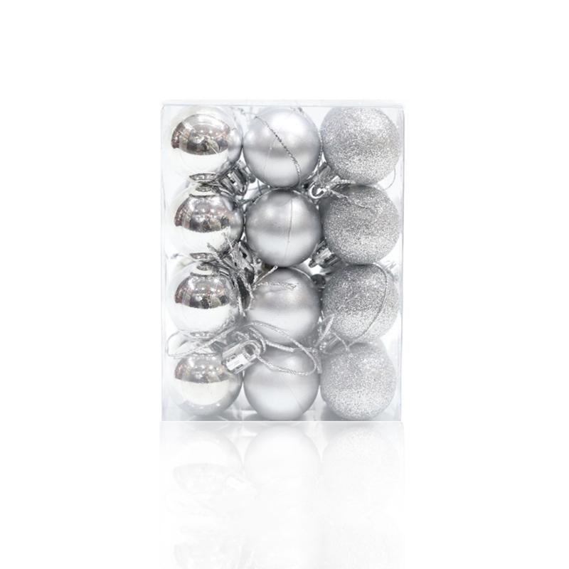 24pcs/set, Christmas tree ornaments, Christmas ball pendants, seasonal holiday wedding party decorations