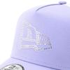 New Era 9FORTY Trucker Mesh Cap in Lavender with Rhinestone and Flag Exclusive to 9FORTY 940 Authentic New Era A Popular and Cute A Cool Junior Hat