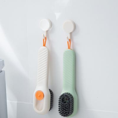 1/2pcs Shoes Brush Automatic Liquid Discharge Multifunction Press Out Shoes Cleaner Soft Bristles Clothes Brushes Cleaning Tool