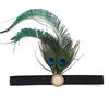 Feather Peacock Headband With, Elastic Hair for Women Party