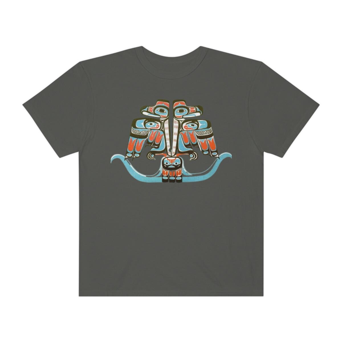 Haida Thunderbird T Shirt Native Totem Garment-Dyed T-shirt XL