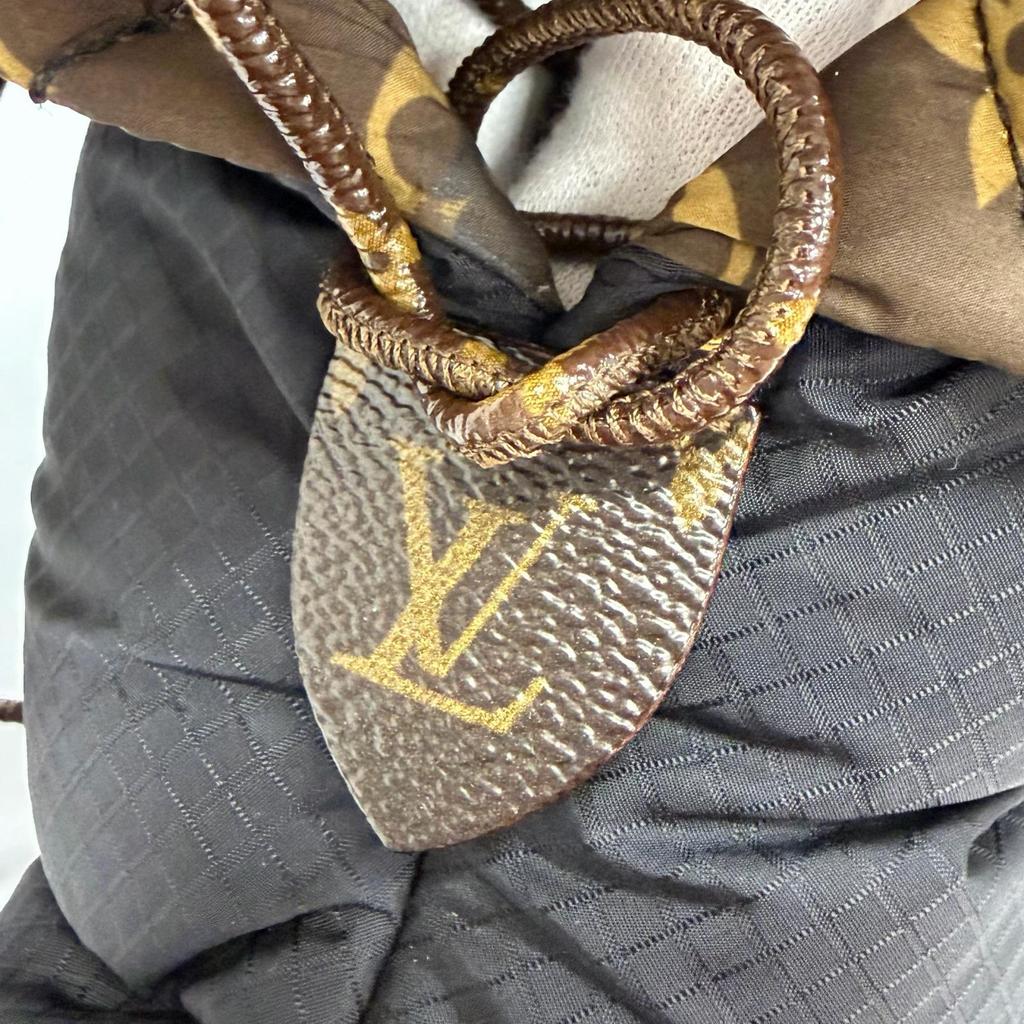 Great LOUIS VUITTON Short Boots Monogram Snow Boots Black Women 38 Used
