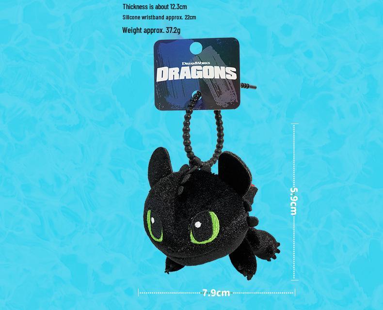 “Toothless Fluffy Keychain Plush - How to Train Your Dragon”