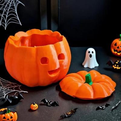 LED Pumpkin Light Halloween Jack-O'-Lantern Flickering Tea Light Inside Orange Pumpkin for Mantel Fall Festival Decoration