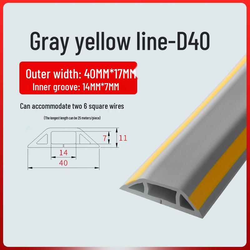 PVC Soft Wire Duct - Self-Adhesive, Durable, Invisible Cable Management Channel