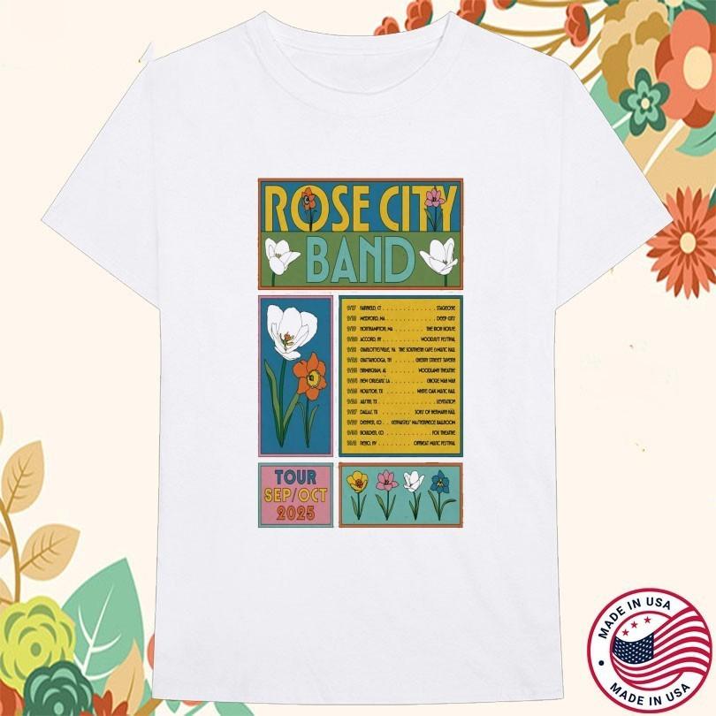 Rose City Band Tour Sep Oct 2025 Dates T-Shirt Full Size ZL1938 Unisex T-Shirt XL