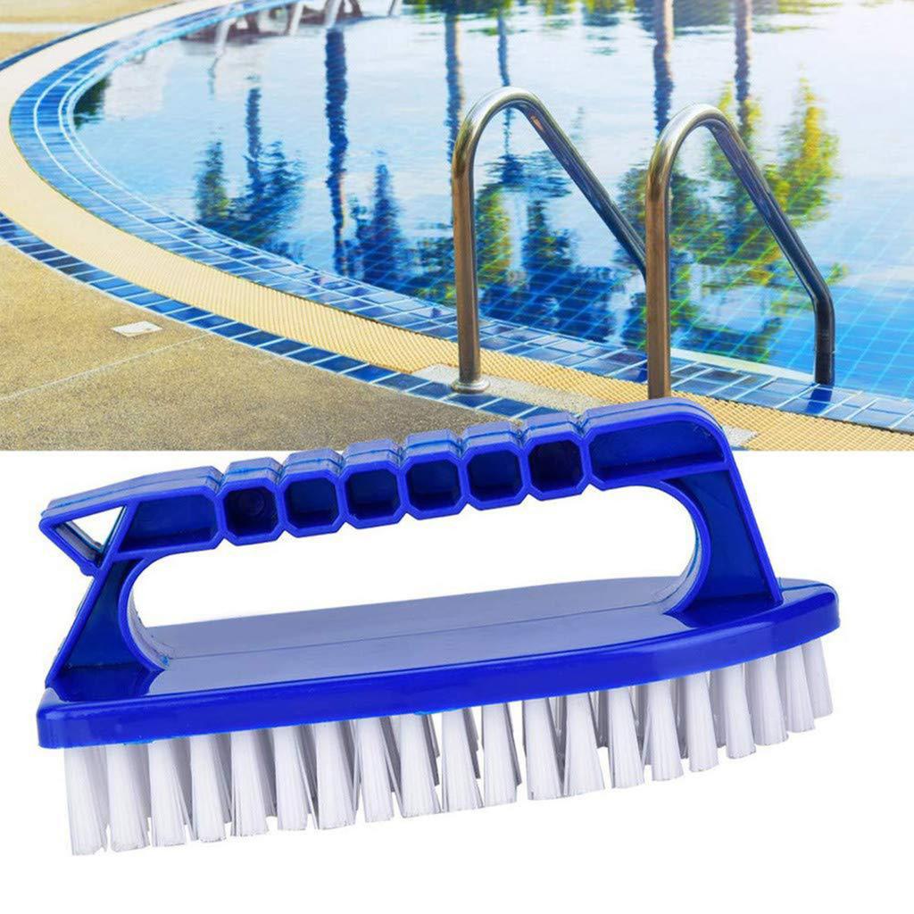 Cleaning Brush with Anti-Slip Handle Durable Bristles Easy To Store Cleaning Scrubber Pools Bathrooms Floors Supplies