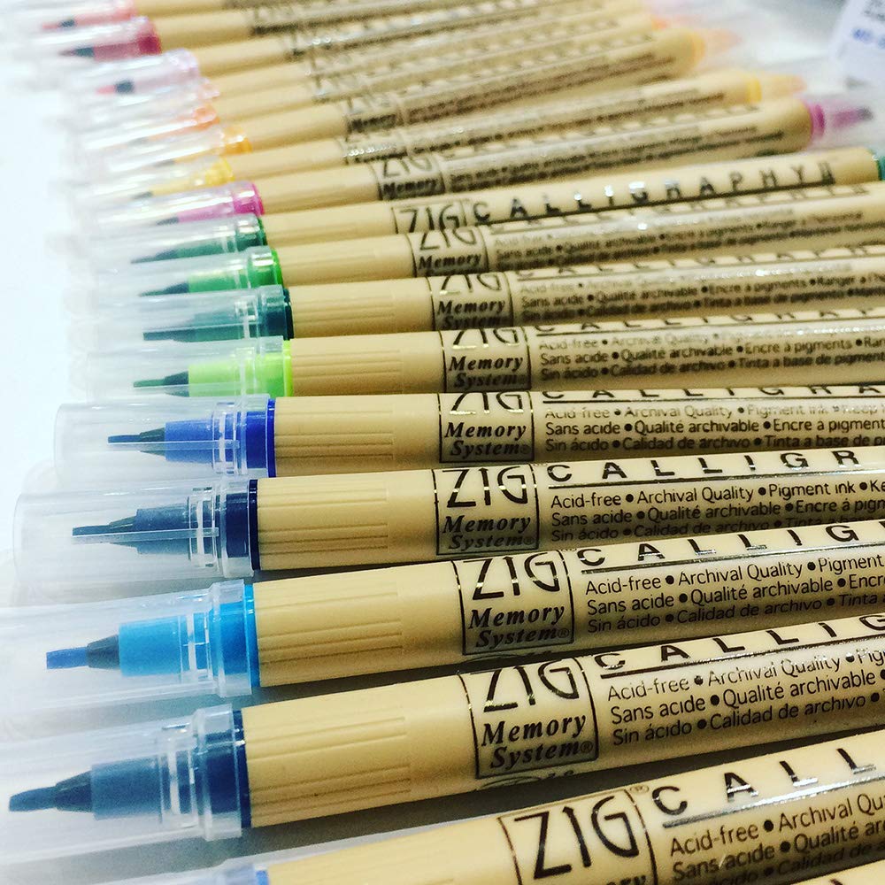 Kuretake Water-based Pens ZIG MS Calligraphy II 24-Color Set MS-3500/24V
