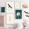 Divination Constellation Moon Sky Palm Reed Nordic Art Wall Posters And Prints Canvas Painting Pictures For Living Room Decor