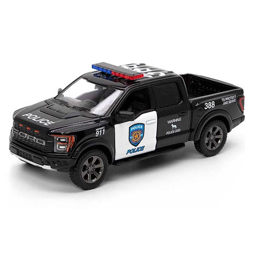 Kinsmart 2022 Ford F-150 Raptor Police Die-cast Model KT5436P