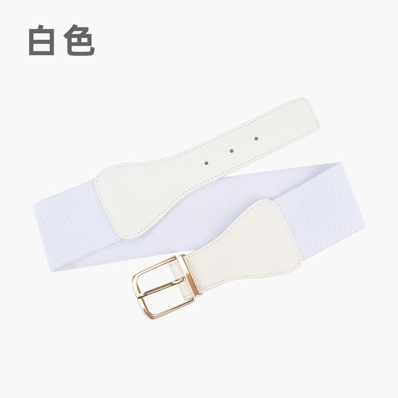 Elastic Belt Women'S Personalized Dress Suit Decorative Temperament Waist Seal Elastic Belt Leather Belt