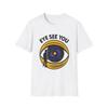 Unisex Softstyle T-Shirt Mens Womens Tees Top Surreal Cosmic Eye Galaxy Illustration