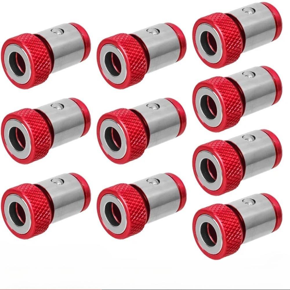 10 STÜCKE Universeller Magnetischer Ring Legierung Schraubendreherbit Korrosionsschutz Starker Magnetisierer Bohrer Magnetisches Werkzeug Zubehör