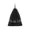 Packable String Bag Black