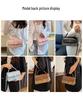 Damen 2024 Mode Kleine Quadratische Handtasche - Retro & Vielseitig, Einfarbige Schulter- oder Umhängetasche
