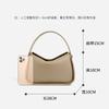 Leather commuter versatile hand carry office worker niche handbag women's high-end sense bag women's messenger dumpling bag