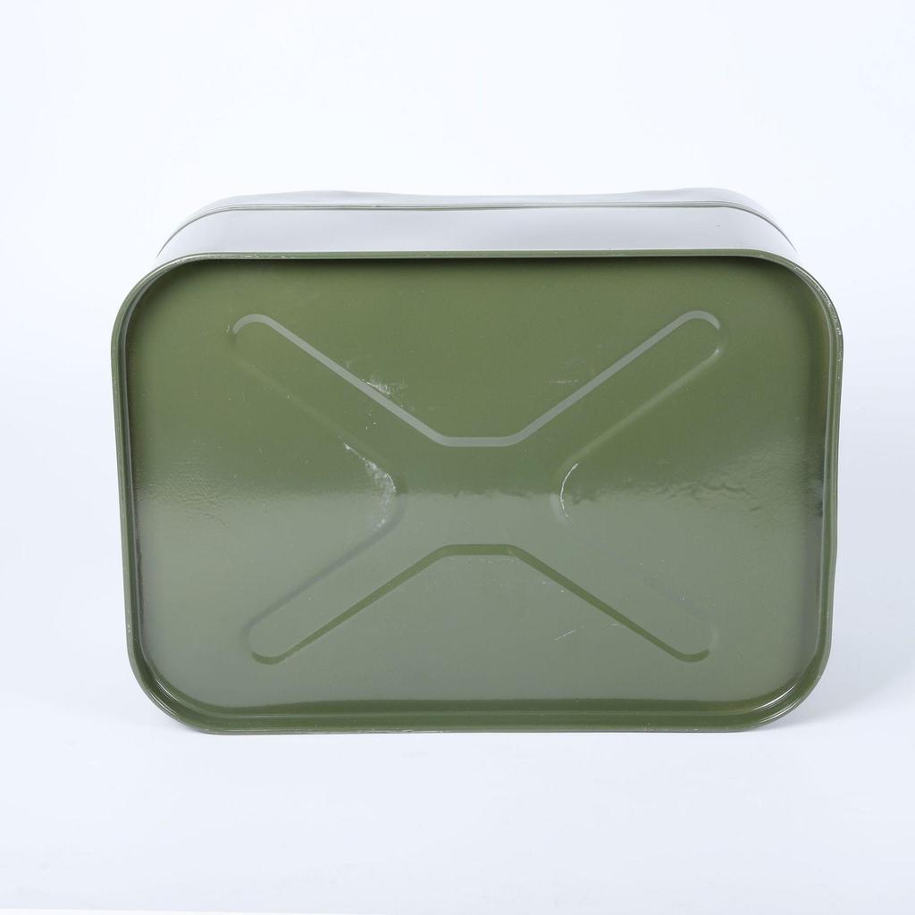 Shenju Portable Aluminum Oil Drum with Square Lid - 10L, 20L, 25L, 30L Options - Thickened Fuel Storage Tank