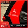 Autosticker 1 stuks Auto Carrosserie Sticker Voorruit Decals Voor Badge Voor Mercedes Benz AMG A B C E G M S GL SL GLC CLE GLC GLA GLK W205