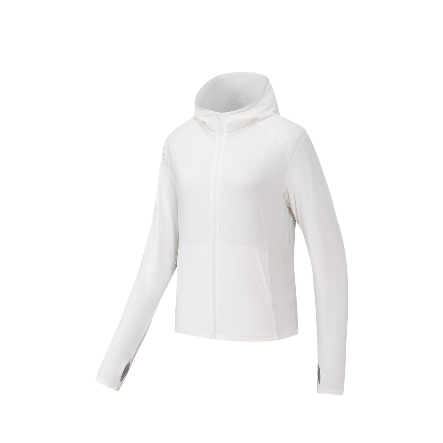 Anta Training Series Ice Skin Protection Knitted Sports Top Summer 2026 Sun Protection Women tops Paper-White 162627706-1 S