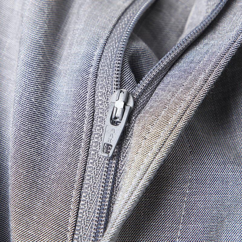 Men's Linen Blend Casual Straight-Leg Pants