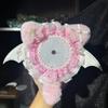 Lace Trim Baji Support Plush Long Tail Ear Itabag Badge Holder Lolita Decoration Handmade Badge Support Photocard Protect Cover