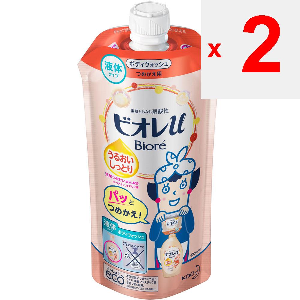 KAO Biore U Biore U Moisturizing Refill 340mL General Purpose (Biore II) Body Soap Apply an Appropriate Amount To a Damp Towel or Sponge, Lather and W