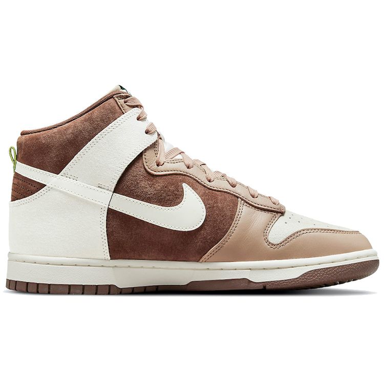 Nike Tenisi Dunk High Light Chocolate Unisex Brown Sail Khaki DH5348-100