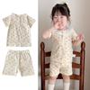 Summer 2025 Girls' Floral Two-Piece Toddler Outfit