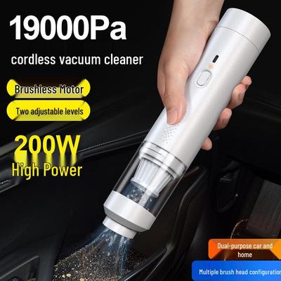 Cordless Car Vacuum Cleaner - Handheld, Dual Suction & Blow, Pet Hair Remover