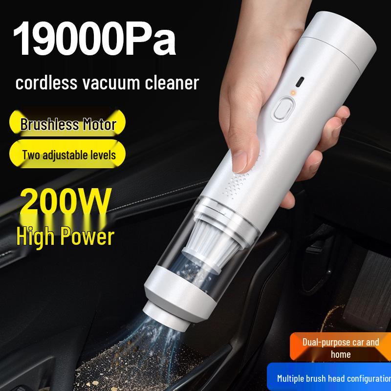 Cordless Car Vacuum Cleaner - Handheld, Dual Suction & Blow, Pet Hair Remover