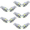 20 PCS Car LED Bulb T10 W5W 194 LED Signal Light 12V 5050 6000K White Auto Interior Dome Reading Maps Side Wedge Trunk Lamps