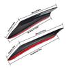 4Pcs Carbon Fiber Car Bumper Canard Fin Splitter Diffuser Valence Spoiler Lip