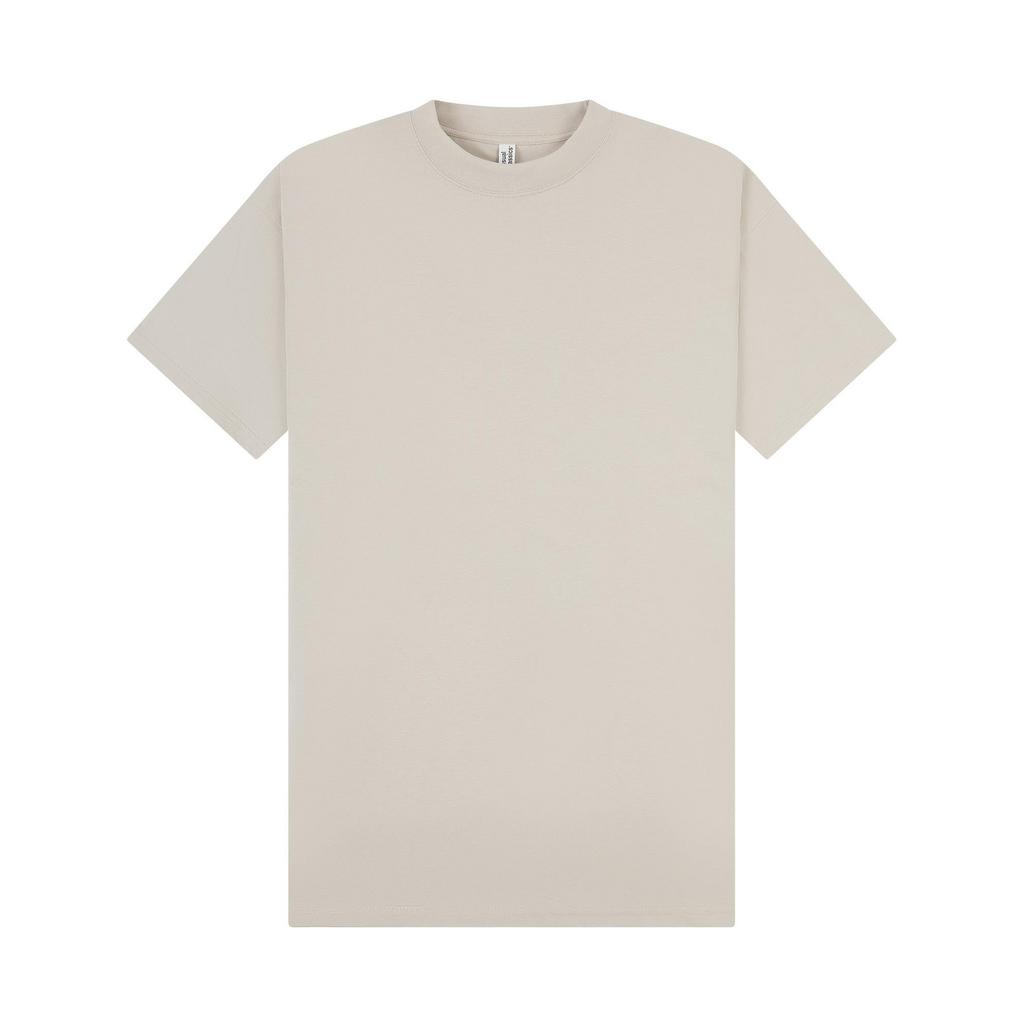 Casual Classics Unisex Adult Combed Ringspun Cotton Extended Neckline Oversized T-Shirt