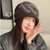 Autumn Winter Warm Lazy Cap Knitted Small Face Cold Hat Retro Slouchy Beanie Cap  Wrap Head Cap