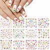Nail Art Stickers Ins Spring And Summer Flower And Grass Series Zou Ju Flower Watermark Nail Stickers