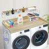 Washer Dryer Countertop with Shelf 54"x27" Wooden Washer Dryer Cover Oak