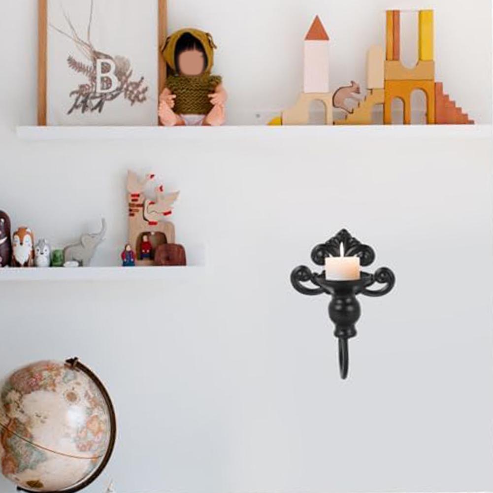 Decorative Wall Art Vintage Iron Candle Holder Functional Vintage Style