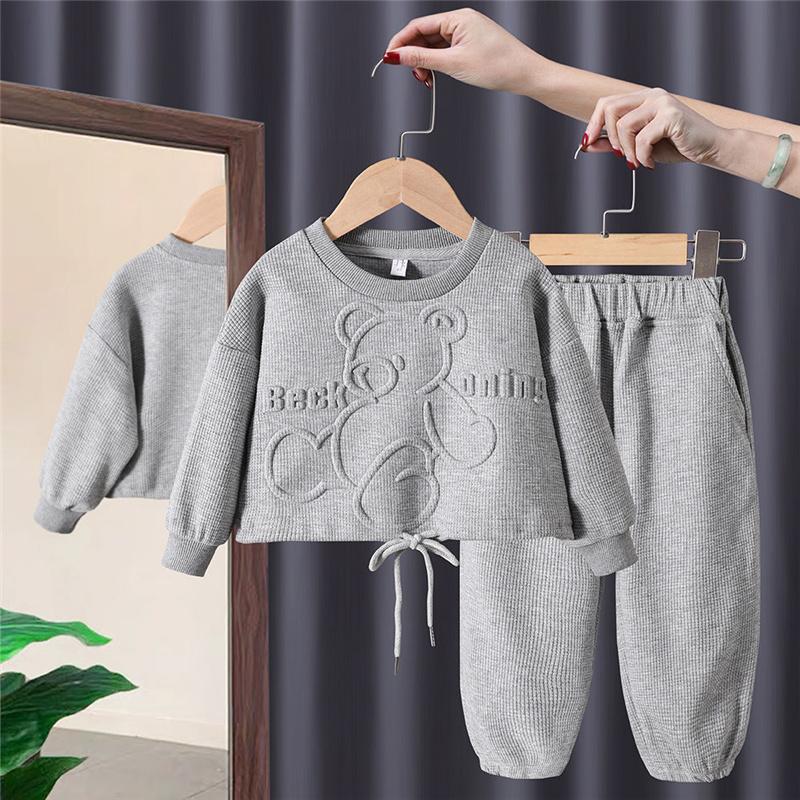 Autumn Girls Sweatshirt Clothes Sets Spring Kids Cotton Pullover+Pants 2Pcs Girls Warm Outfits Children's Clothing Suits 2-8Y