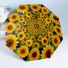 Sunflower Kaleidoscope Pattern 8-Frame for Travel, Camping, Casual Lightweight Portable Umbrella, Essential for Every Family Holidays Birthday Gift