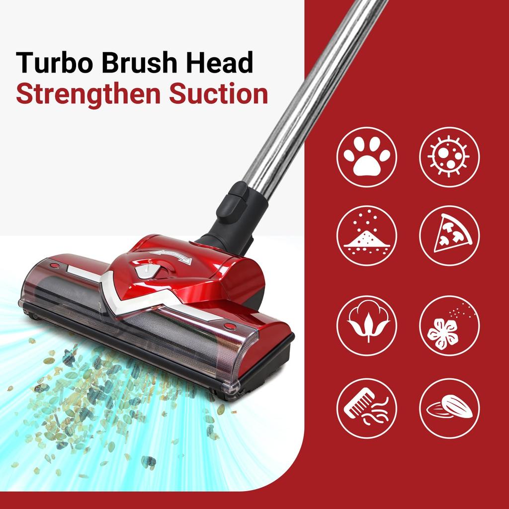 EZ SPARES New Dust Brush Replacement for Miele and C3 Vacuum Cleaner Brush 1 Turbo Floor Big Wheel Cleaner Brush C1, C2, Heads, 35mm, 3/8-inch Brush,