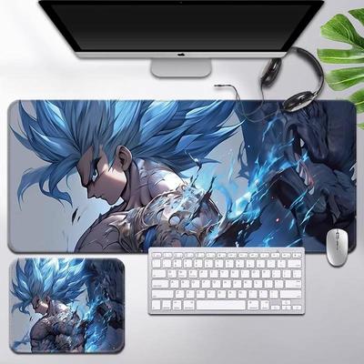 Man Mouse Pad Super Popular Dragon Ball Mouse Pad Son Goku Printing Pattern Large Size Gaming Keyboard Office Desk Mat Super Saiyan Animation Desk Mat