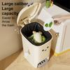 Uforu Large-Capacity Bin, Pedal Bin, DIY Creative Bin for Kitchen, Dormitory and Bathroom, Adorable Design