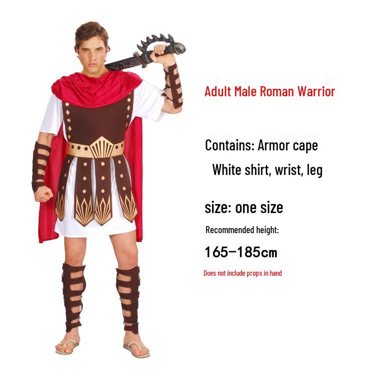 Medieval Spartan Warrior & Roman Senator Costume for Adults