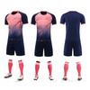 Mens Custom Printed Soccer Jersey Set Short Sleeve Football Uniform Training Match Sportswear