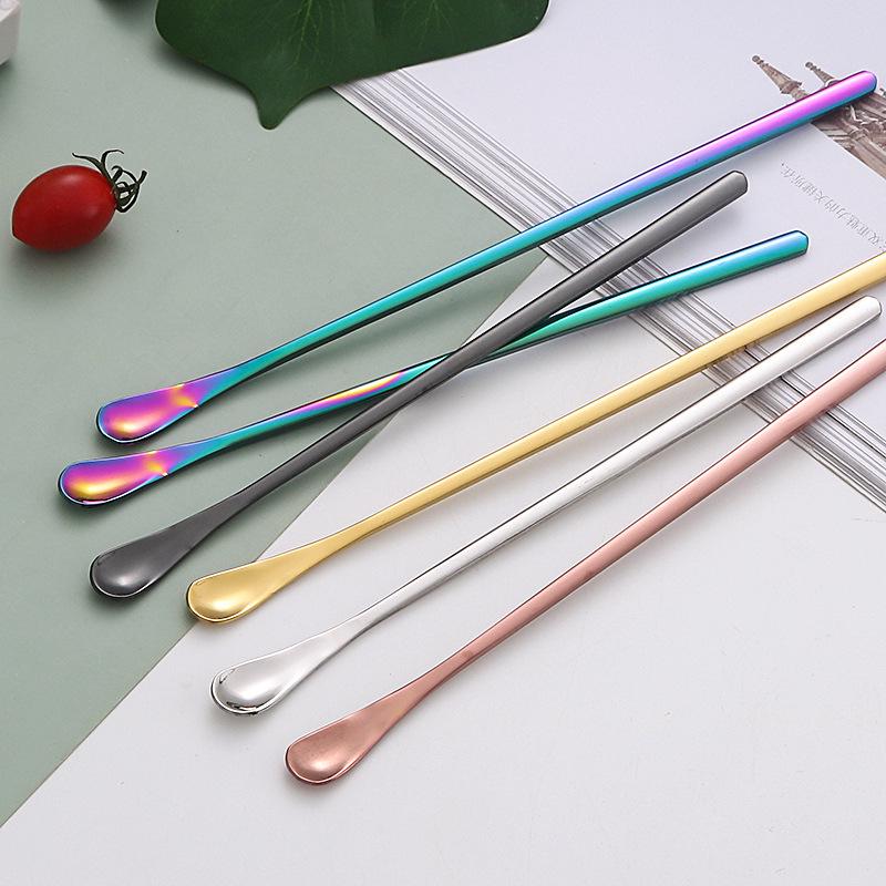 Japanese 304 Stainless Steel Long Handle Stirring Spoon for Ice, Cocktails, Coffee, or Honey