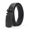 Premium Alloy Automatic Buckle Men'S Pure Cowhide Belt Business Fashion Versatile High-End Crocodile Pattern Belt